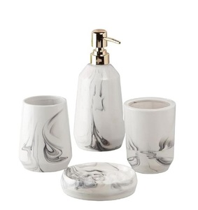 Juegos de baño de cerámica Premium de alta calidad para el hogar, restaurantes, hoteles, atractivos juegos decorativos a granel - Product Image 5