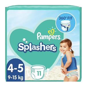 Todos los tamaños disponibles para los pañales de natación Pampers Splashers, de algodón, con protección 3D contra fugas, suaves y transpirables, a precio de descuento. - Product Image 5