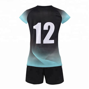 Uniforme de voleibol de último diseño, ropa de práctica, uniforme de voleibol de Color sólido, nombre personalizado y número, Kits de camisetas de voleibol - Product Image 2