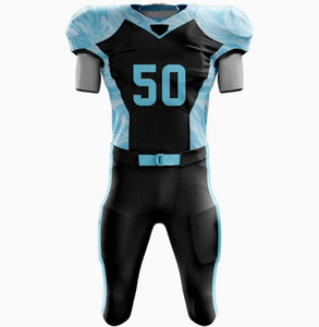 Precio de fábrica Uniformes de fútbol americano Logotipo personalizado Impreso Uniforme de fútbol americano transpirable de secado rápido Bajo MOQ - Product Image 2