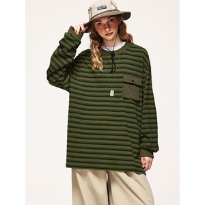 Camiseta a rayas personalizable de alta calidad 100% algodón Unisex de gran tamaño sólido cuello redondo Camiseta de manga corta - Product Image 6