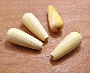 ลูกปัดไม้รูปทรงและขนาดผลิตด้วยมือทำจากไม้ลูกปัดทำจากไม้สีและกำหนดรูปร่างได้เอง - Product Image 6