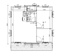 Coût des travaux projet maisons conteneur prêt à l'emploi avec salle de bain complète 2/3 chambres maison conteneur mobile pliable sur mesure en acier