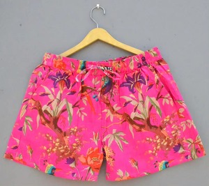 Pantalones cortos estampados de bloque de mano informales con estilo unisex suaves y cómodos con calzoncillos bóxer elásticos y con cordón - Product Image 4