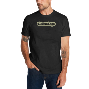 Venta al por mayor OEM personalizado bordado impresión camisetas hombres mujeres Casual cuello redondo ajuste Camisetas manga corta 100% algodón liso transpirable - Product Image 1