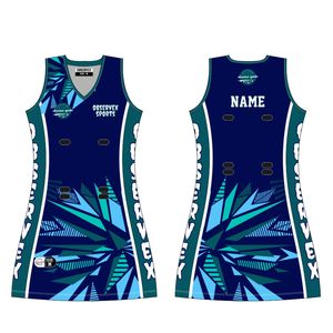 Conjuntos de Uniformes de Netball Personalizados para Adultos, Sublimados en Blanco, de Alta Calidad, Spandex/Algodón, Tallas Grandes, Ropa Deportiva para Todos los Equipos y Clubes - Product Image 1