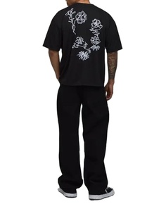 เสื้อยืดผู้ชายพรีเมียมคุณภาพสูง ทรงโอเวอร์ไซส์ ผ้าฝ้าย 100% พิมพ์ลายกราฟิก รับผลิตแบบ ODM ไหล่ตก ระบายอากาศได้ดี แห้งเร็ว พิมพ์ลายด้วยเทคนิคซิลค์สกรีน - Product Image 2