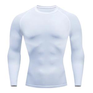 T-shirt de course à pied de compression pour hommes Fitness Quick Dry Respirant Eco-Friendly Rashguard Short Sport Training Jogging Shirts Gym - Product Image 5
