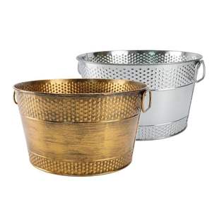 Amazing Design Ice <b>Bucket</b> With Handle Iron Galvanized Tabletop Bar Ware and Party Wine Cooler <b>Champagne</b> Ice <b>Bucket</b> - Product Image 2