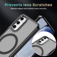 Casing Handphone Mewah Anti Benturan Transparan Matte Frosting Magnetik TPU+Akrilik Harga Pabrik Grosir Terbaru