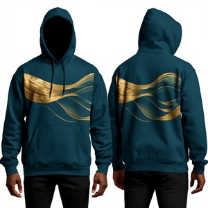 Custom Cotton Fleece Hoodie Premium Printed Street Fashion Pullover OEM Wholesale Manufacturer - Product Image 2