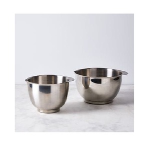Ensemble de bols professionnels en acier inoxydable pour cuisine, polyvalents, profonds, ronds, à fond plat, pour préparation, cuisson, service et mélange - Product Image 5