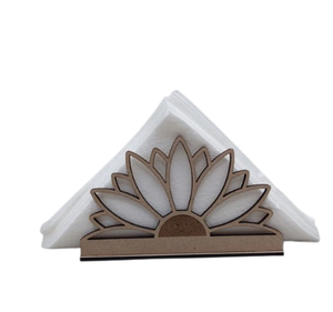 Distributeur de serviettes en bois d'acacia haut de gamme cuisine Table à manger porte-boîtes à mouchoirs porte-serviettes en bois - Product Image 1