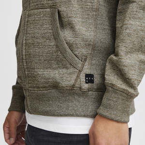 Sweat à capuche zippé décontracté pour homme pour l'hiver |   Sweat-shirt à capuche en coton 100% léger, tricoté, avec cordon de serrage et logo personnalisé - Product Image 6