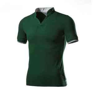 Stand Collar <b>Pocket</b> Style Polo t <b>Shirt</b> for Man Fashion Trend Clothing Collar <b>Shirt</b> Pullover Polo <b>Shirt</b> Embroidery Customized - Product Image 1