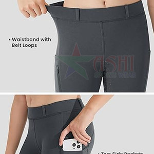 2026 Women's Equestrian Riding Leggings <b>Stretch</b> Waterproof Windproof Spandex/Polyester Full <b>Seat</b> Jodhpur & Breeches - Product Image 4