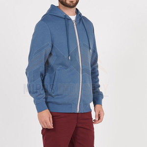 Sweat-shirt d'hiver pour hommes de haute qualité Anti-boulochage coton Polyester solide à capuche poche polaire uni teint léger respirant - Product Image 3
