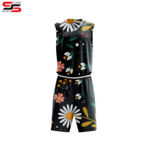 Maillot de basket-ball respirant par sublimation avec broderie personnalisée OEM Vente en gros uniforme de basket-ball à séchage rapide - Product Image 5