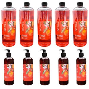 Set sfuso di 5 liquidi per sapone per le mani da 1l + 500ml delicati e idratanti glicerina Formula sapone per la toilette principalmente acqua - Product Image 1