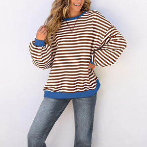 Sudadera de Mujer de Algodón 100% con Estampado Personalizado de Diseño Nuevo, Talla Grande, Informal, Transpirable - Product Image 5
