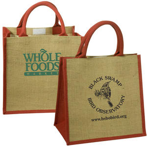 Logo personnalisé de haute qualité sac à provisions en jute toile de coton article personnalisé avec motif de lettre élégant Promotion exclusive - Product Image 4