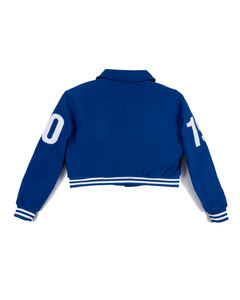 Zeta Phi Beta Crop Wool Varsity Jacket - Product Image 2