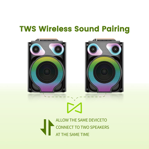 ABS-1406 numérique domestique d'excellente qualité acoustique haut-parleur Bluetooth portable TWS avec éclairage LED RVB batterie de microphone USB - Product Image 6