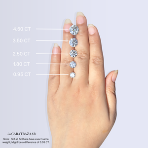 Round Cut Lab Grown Diamond Bezel Stud 9k Gold <b>Earrings</b> Elegant Diamond Jewelry for Women - Product Image 2
