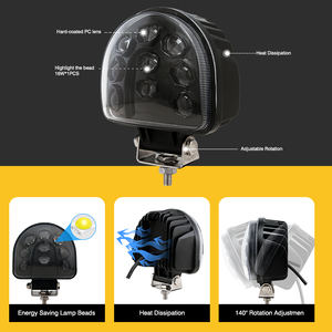 Xe nâng an toàn ánh sáng đỏ ARC <span class=keywords><strong>Zone</strong></span> LED cảnh báo ánh sáng kho cho người đi bộ Spotlight 27 Wát DC10-80V cho xe tải an ninh chỉ số - Product Image 3