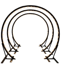 Cercle de fer unique arc de mariage extérieur pelouse fleur porte support pour mariage et anniversaire décoration accessoires fond - Product Image 1
