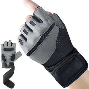 Demi-doigt Style Design Unique Noir Gris Couleur Nouveau Haute Qualité Avec Meilleur Prix Gants D'haltérophilie PAR AMAZING INDUSTRIES - Product Image 1