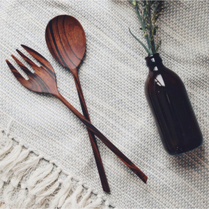 2025, superventas, cubiertos de madera, precio de fábrica, juego de cubiertos para restaurante, cucharas, tenedor, cuchillo, cuchara de madera, juego de cubiertos, juego de cubiertos - Product Image 1