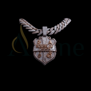Collier pendentif géométrique doré/argenté Bijoux modernes minimalistes pour le bureau - Product Image 1