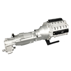 KYX 1/10 <span class=keywords><strong>RC</strong></span> Axial SCX10 II 90046 Metal <span class=keywords><strong>V8</strong></span> Escala de aluminio Transmisión de 2 velocidades Caja de cambios Crawler Car Upgrade Parts Speedy Toy - Product Image 2