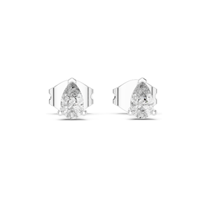 0.5 CT Lab Diamond <b>Teardrop</b> <b>Earrings</b> VVS-VS EF Clarity 18KT, 14KT, 10KT Gold & 925 Silver Rose, Yellow, White Gold & - Product Image 2