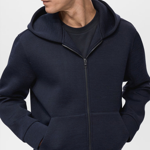 Sudadera con Capucha para Hombre con Cierre de Cremallera, Alta Calidad para Compradores Mayoristas, para Invierno, con Capucha, Mangas Completas y Diseño de Logotipo Personalizado - Product Image 2