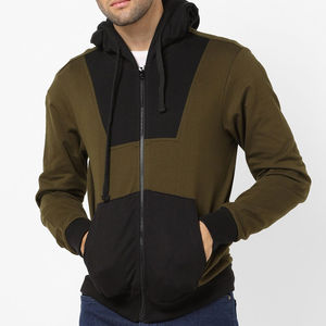 Sudadera con Capucha para Hombre, Diseño Urbano, Estilo Básico, Mezcla de Algodón, Precio Económico, Cierre de Cremallera, Moderna - Product Image 1