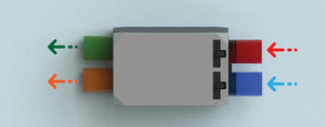 Unité de ventilation à récupération de chaleur contre-courant BSK NOTUS HV Slim 375 M/h, configuration de flux d'air à 8 voies, design moderne pour bureau - Product Image 3