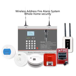 Wireless Addressable Fire Alarm Control Panel Alarm System Home Wireless Intelligent Fire Alarm System