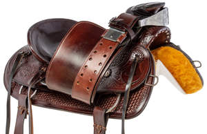 Silla de Montar Western Horse Premium de Cuero para Rodeo, Modelo Wade Ranch Roping405, Diseño Personalizable, Fabricada a Mano - Product Image 4