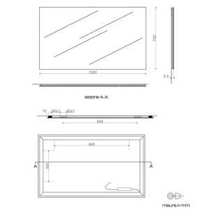 Espejo de Baño con Retroiluminación LED de 120x70 cm - Product Image 6