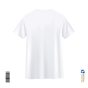 เสื้อยืดคอตตอนออกแบบเองขายส่ง เสื้อยืดผู้ชายทรงปกติสีขาว เสื้อยืดผู้ชายลายการ์ตูนคอกลมแขนสั้น - Product Image 6
