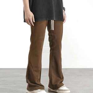 Pantalon de survêtement évasé d'extérieur avec logo personnalisé de haute qualité pour hommes Style décontracté avec service OEM Prix le plus élevé à vendre - Product Image 1