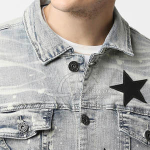 เสื้อแจ็กเก็ตยีนส์สำหรับผู้ชายเสื้อแจ็คเก็ตยีนส์ลำลอง - Product Image 4