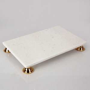 Plateau de service en marbre indien écologique de haute qualité, plateau à charcuterie exquis, design moderne pour cadeaux, prix bas - Product Image 2