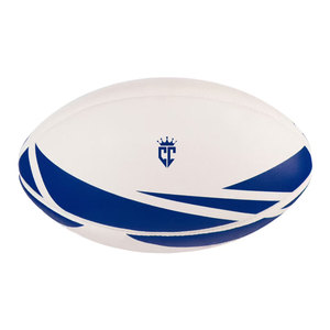 Fabrication professionnelle de ballons de rugby de haute qualité Nouveau design Impression de logo personnalisé multicolore - Product Image 1