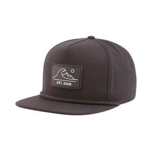 Casquette Snapback structurée 5 panneaux OEM ODM, visière plate, logo en caoutchouc personnalisé, légère, avec cordon, pour le sport, les voyages et la course à pied - Product Image 4