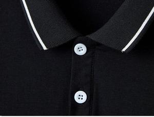 Venta al por mayor de alta calidad de color sólido Casual lleva Botón de diseño de verano al aire libre nuevo estilo de manga corta buena venta polos - Product Image 5