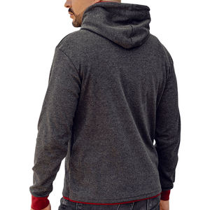 Sudadera con Capucha de Invierno para Hombre, 100% Algodón, Tejido de Punto, Color Sólido, Logotipo Frontal con Impresión Puff, Personalizable, Talla Grande, Secado Rápido - Product Image 4