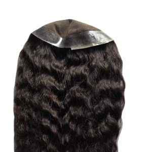 Topper de Cabello Humano Remy 100% con Ondas Profundas y Monofilamento para Mujer, Cabello Taz BD Importado de Bangladés - Product Image 5